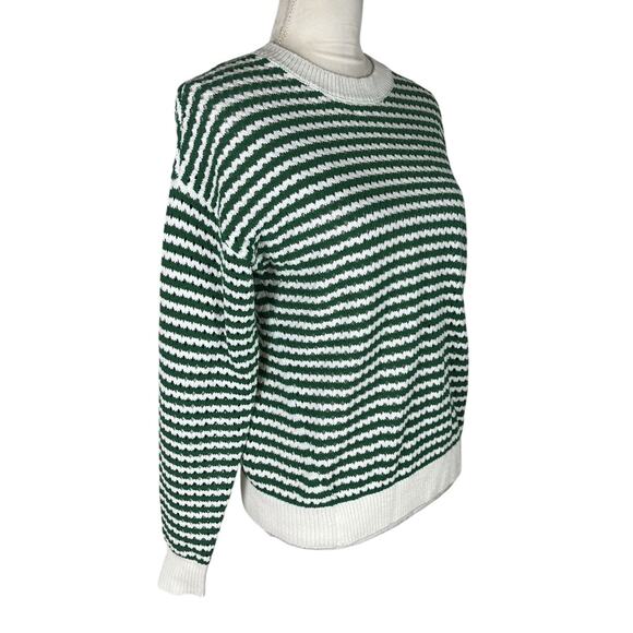 Spiritual Gangster Stone Jade Striped Pullover Crew Neck Sweater Size XS - Picture 8 of 12